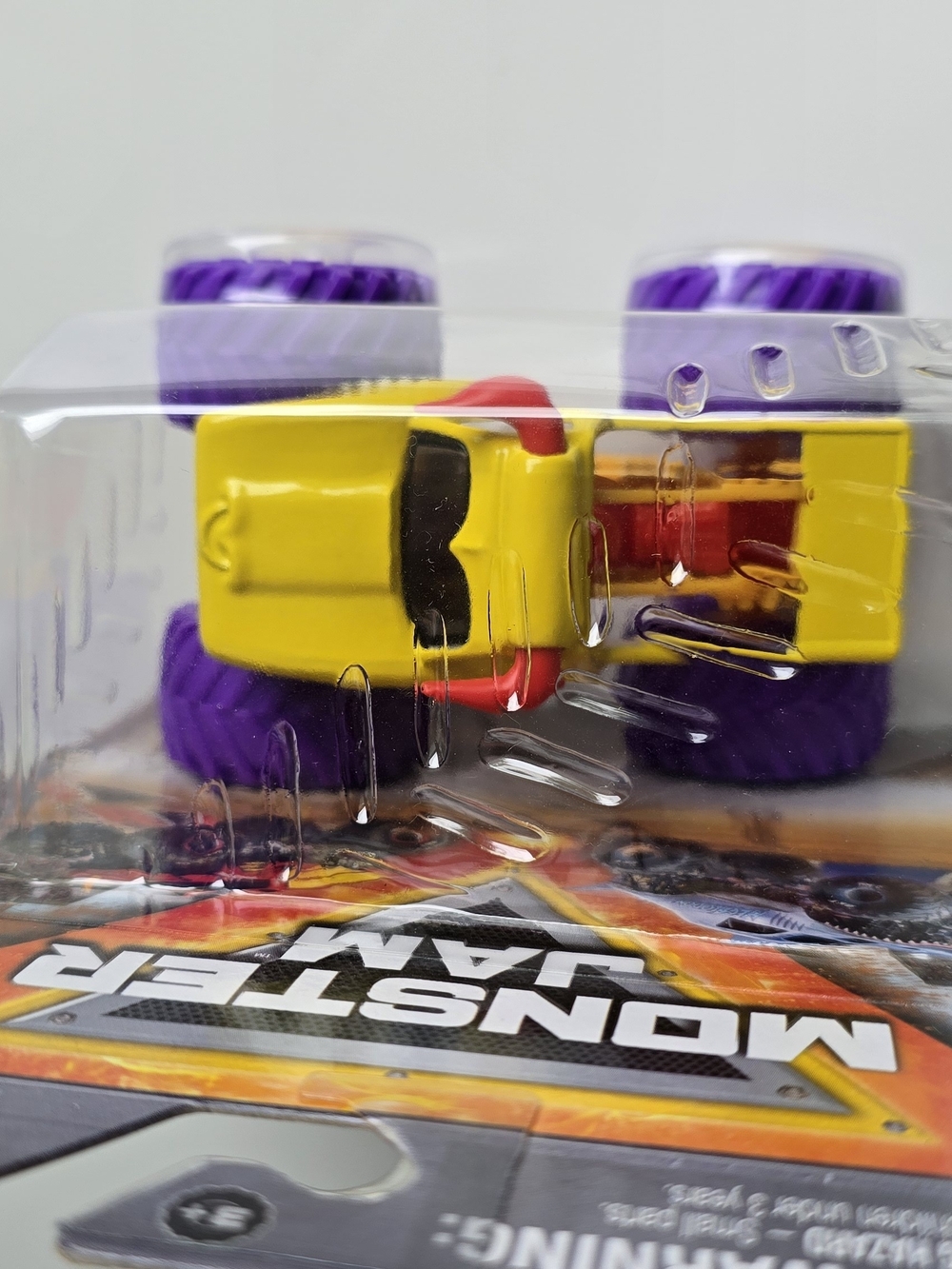 Monster Jam El Toro Loco Toy Truck - Yellow with Purple Wheels - Picture 2 of 3